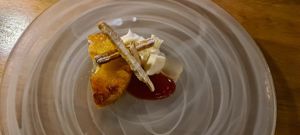 Pineapple dessert at Aurora in Edinburgh