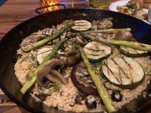 Veggie paella  at Luna Muna at Ibagari in Roatan