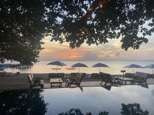 Sunset view   at Luna Muna at Ibagari in Roatan