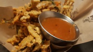 Kurkuri Lentil Battered Okra Fries at Dabbawal - High Bridge in Newcastle Upon Tyne