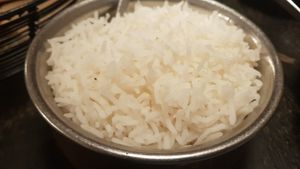 Steamed rice at Dabbawal - High Bridge in Newcastle Upon Tyne