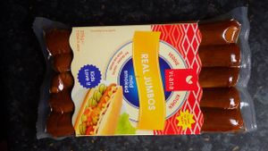 Mild smoked jumbo wursts at LPG BioMarkt - Kreuzberg in Berlin