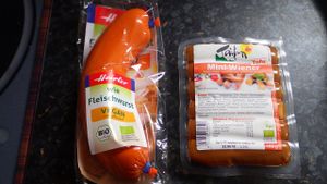 Wurst and mini -wieners at LPG BioMarkt - Kreuzberg in Berlin