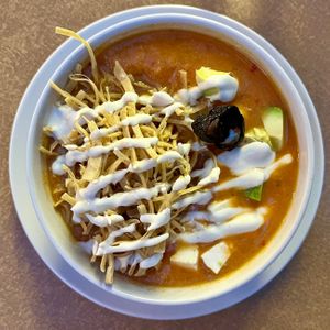 sopa azteca  at Fresh & Co in Mexico City