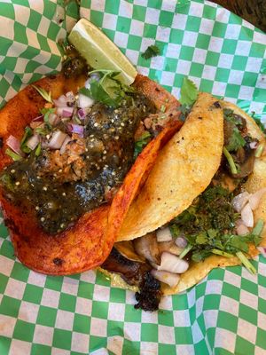 Tacos: Beyond asada and mushroom chimichanga at Penelope's Vegan Taqueria in Chicago