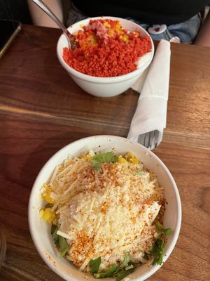 Elote!!!  Crazy amazing. I could have have two of these for my meal    at Penelope's Vegan Taqueria in Chicago