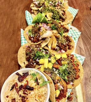 Vegan Tacos  at Penelope's Vegan Taqueria in Chicago