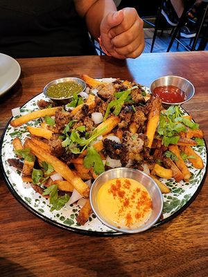 Asada fries at Penelope's Vegan Taqueria in Chicago