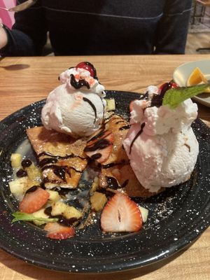 Amazing dessert  at Penelope's Vegan Taqueria in Chicago