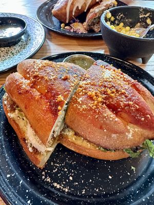 pambazo/torta   at Penelope's Vegan Taqueria in Chicago