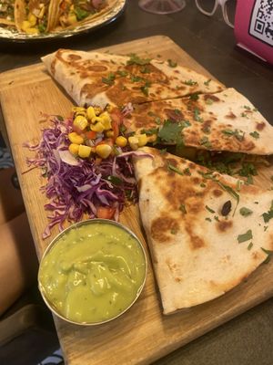 Quesadilla grande  at Penelope's Vegan Taqueria in Chicago