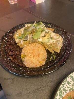 Chilaquiles  at Penelope's Vegan Taqueria in Chicago