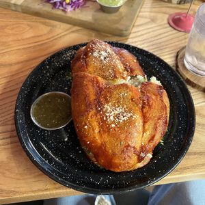 pambazo torta  at Penelope's Vegan Taqueria in Chicago