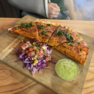 quesadilla grande  at Penelope's Vegan Taqueria in Chicago