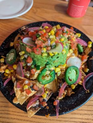 Nachos at Penelope's Vegan Taqueria in Chicago