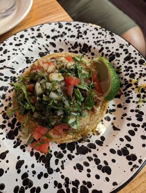 Taco at Penelope's Vegan Taqueria in Chicago