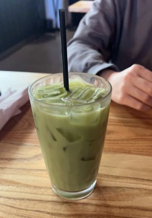 Matcha horchata  at Penelope's Vegan Taqueria in Chicago