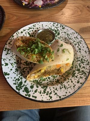 Burrito  at Penelope's Vegan Taqueria in Chicago