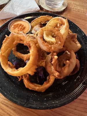 Onion rings  at Penelope's Vegan Taqueria in Chicago