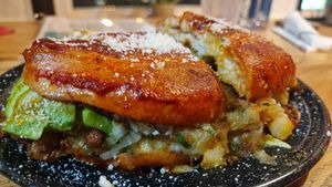 Pambazo at Penelope's Vegan Taqueria in Chicago