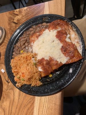 Enchiladas  at Penelope's Vegan Taqueria in Chicago