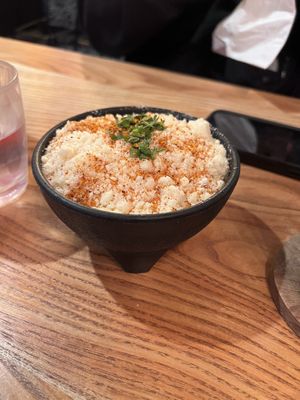 Elote in a bowl   at Penelope's Vegan Taqueria in Chicago