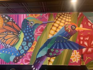Amazing murals.    at Penelope's Vegan Taqueria in Chicago