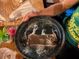Pie pie my darling cake at Penelope's Vegan Taqueria in Chicago