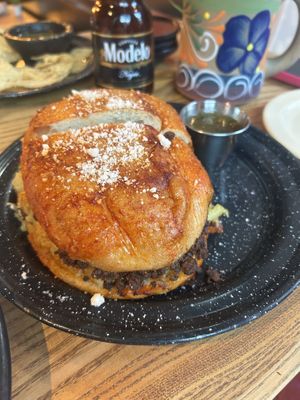 Pambazo/torta  at Penelope's Vegan Taqueria in Chicago