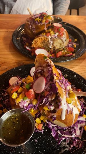 Chimichangas yummo  at Penelope's Vegan Taqueria in Chicago