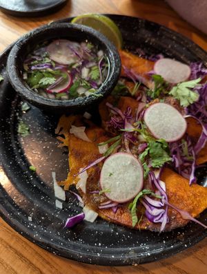 Quesabirria at Penelope's Vegan Taqueria in Chicago