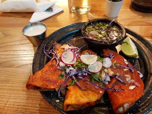 Quesabirria at Penelope's Vegan Taqueria in Chicago