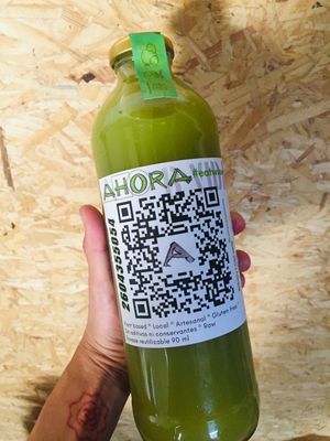 Jugos naturales at AHORA Pizza in San Rafael