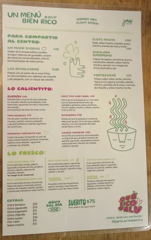 Menú 10/2025 at Jaris ArteCocina in Hermosillo