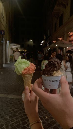  at Gelateria Della Palma in Rome