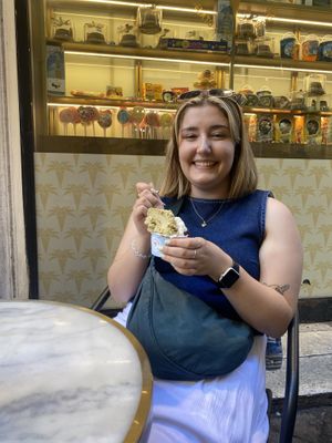   at Gelateria Della Palma in Rome