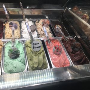 Vegan options at Gelateria Della Palma in Rome