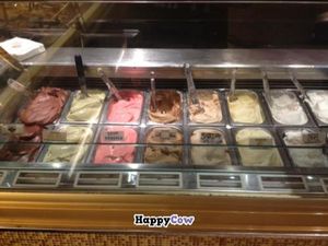 Soy flavors of the day.  at Gelateria Della Palma in Rome