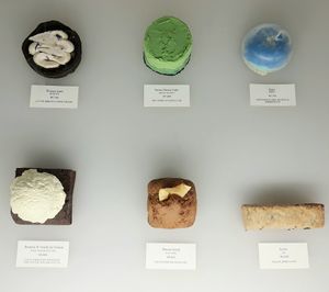 display of current food menu (imitations) at Yun Teehaus in Seoul