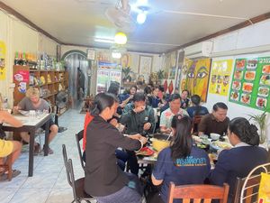   at Reunion Cafe in Vientiane