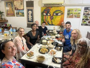   at Reunion Cafe in Vientiane