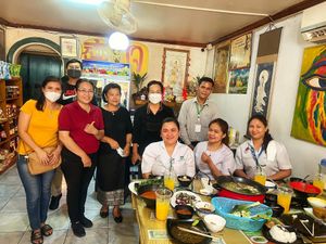   at Reunion Cafe in Vientiane