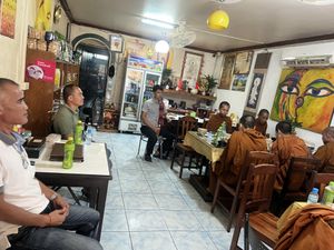   at Reunion Cafe in Vientiane