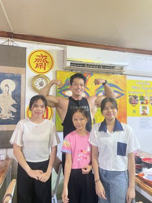   at Reunion Cafe in Vientiane