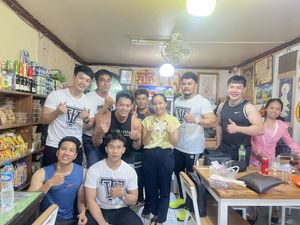   at Reunion Cafe in Vientiane