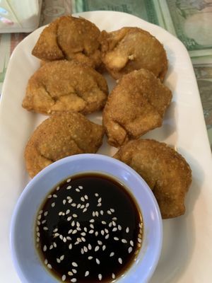 Wontons   at Reunion Cafe in Vientiane