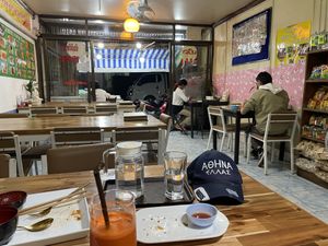 Inside  at Reunion Cafe in Vientiane