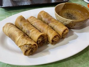 Spring rolls, 40,000 kip  at Reunion Cafe in Vientiane