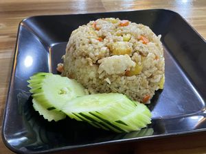 Pineapple fried rice, 40,000 kip  at Reunion Cafe in Vientiane