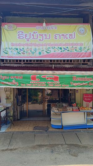  at Reunion Cafe in Vientiane
